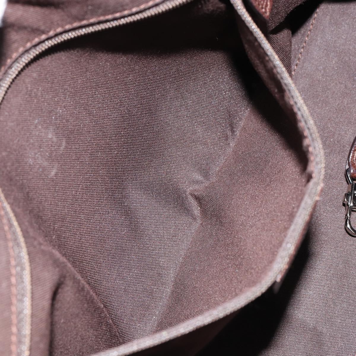 GUCCI GG Canvas Web Sherry Line Hand Bag Beige Red Green 145810 Auth 155191