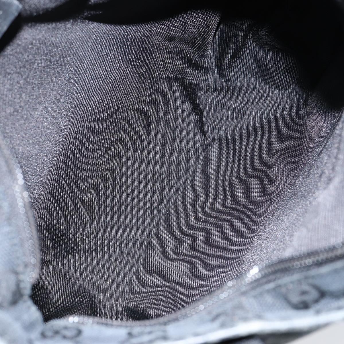 GUCCI GG Canvas Hand Bag Black 019 0402 Auth 155192