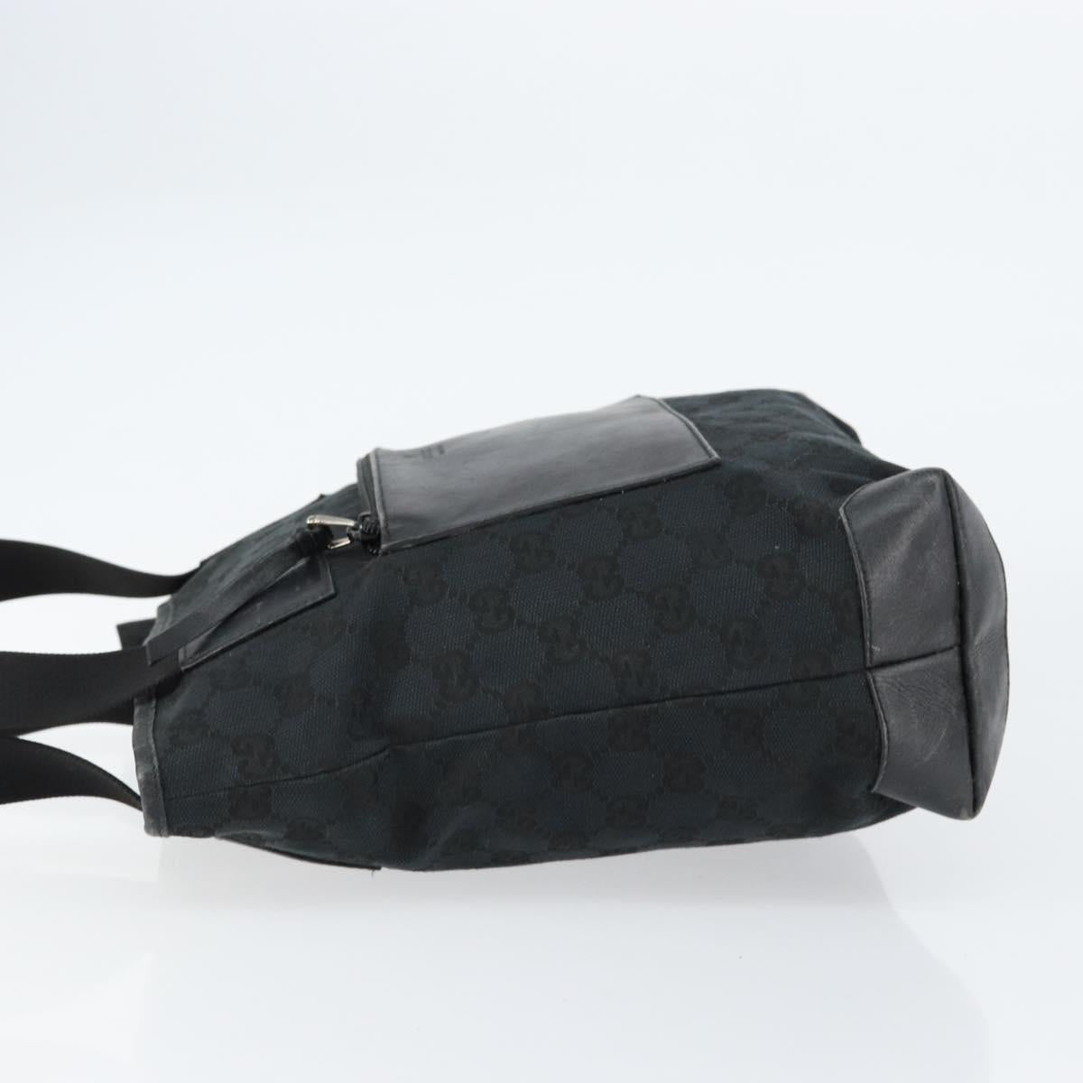 GUCCI GG Canvas Hand Bag Black 019 0402 Auth 155192