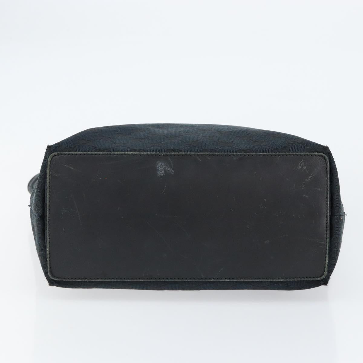 GUCCI GG Canvas Tote Bag Black Gold 002 1098 Auth 155193