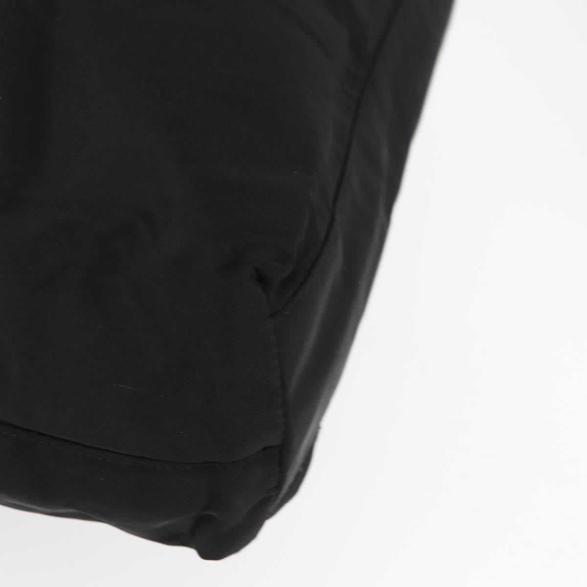 PRADA Tote Bag Nylon Black Auth 155194