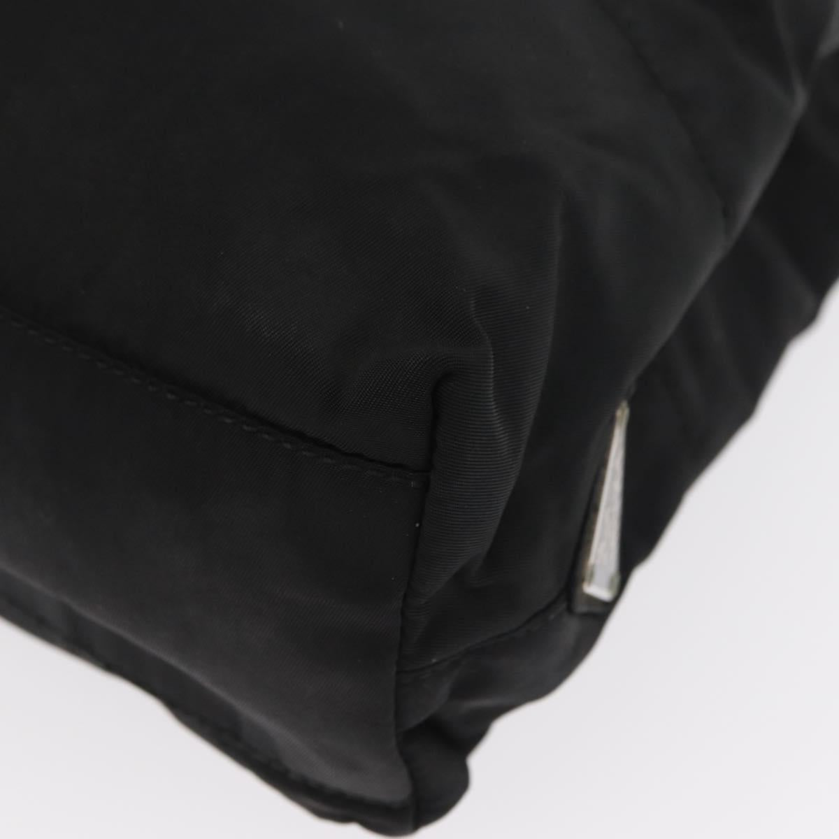PRADA Tote Bag Nylon Black Auth 155194