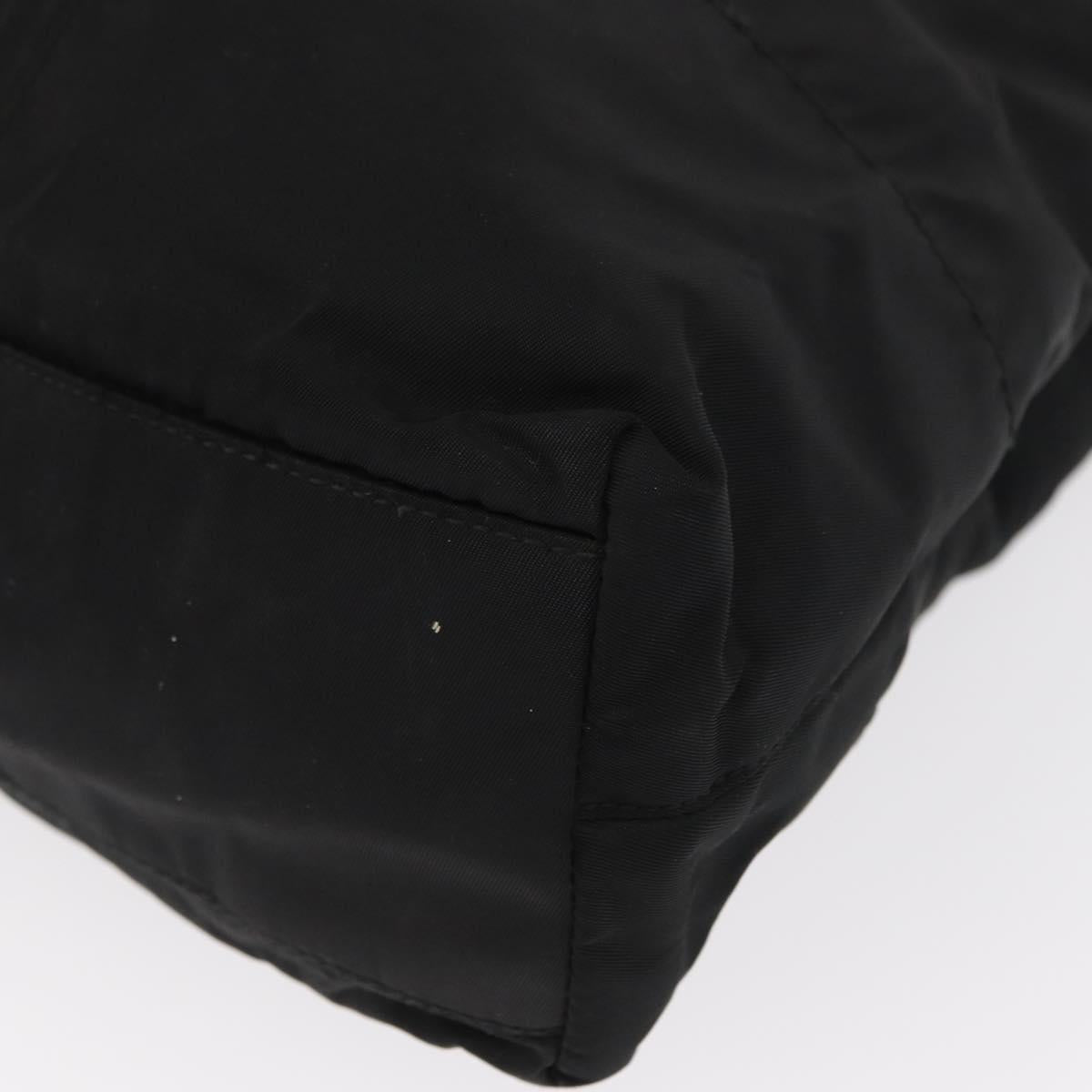 PRADA Tote Bag Nylon Black Auth 155194