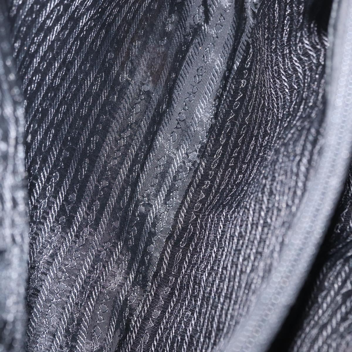 PRADA Tote Bag Nylon Black Auth 155194