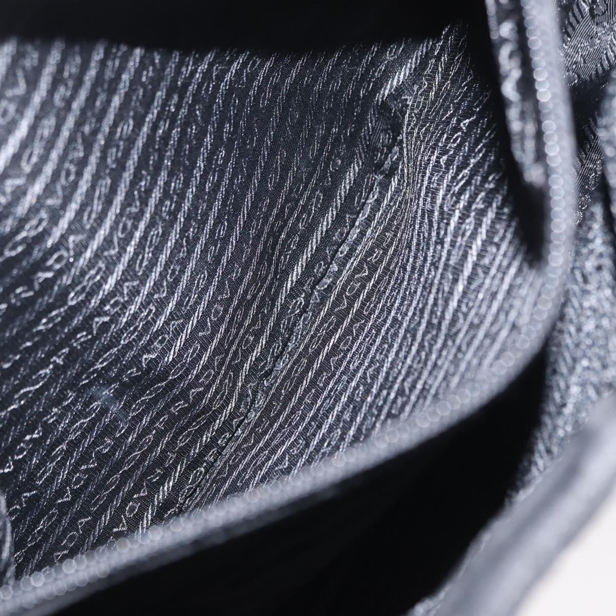 PRADA Tote Bag Nylon Black Auth 155194