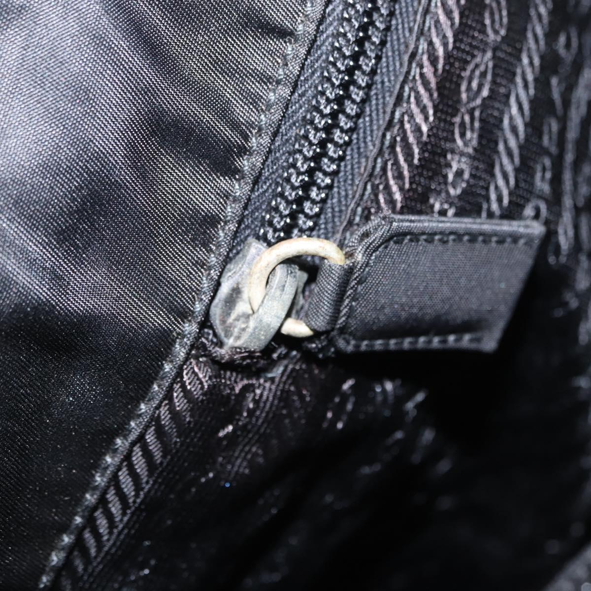 PRADA Tote Bag Nylon Black Auth 155194