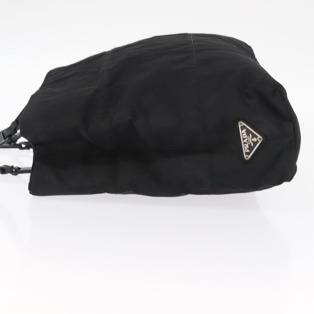 PRADA Tote Bag Nylon Black Auth 155194