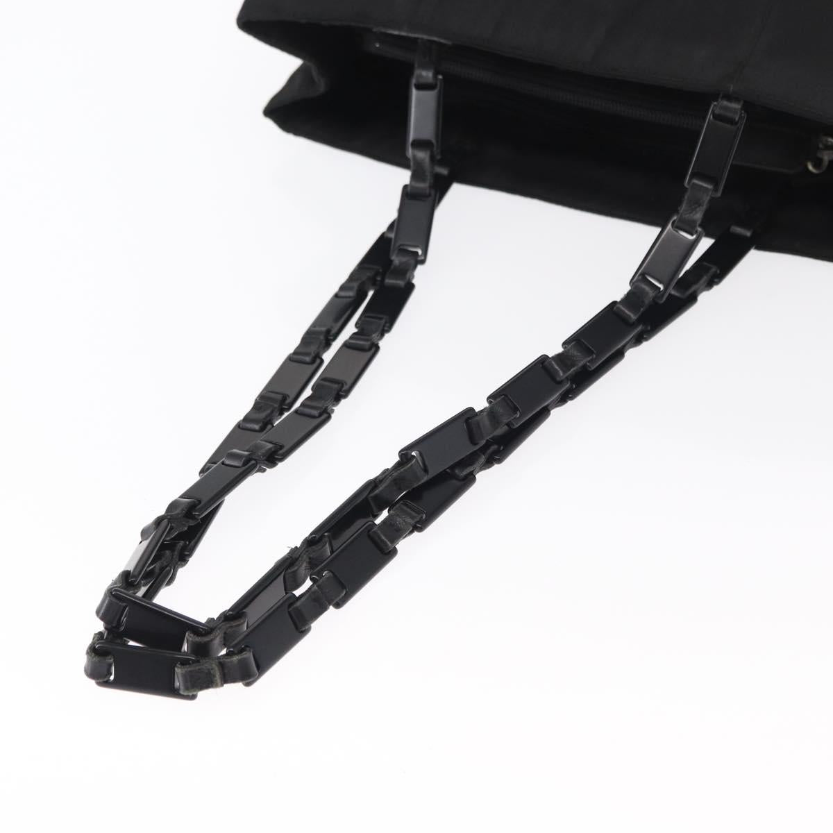 PRADA Tote Bag Nylon Black Auth 155194