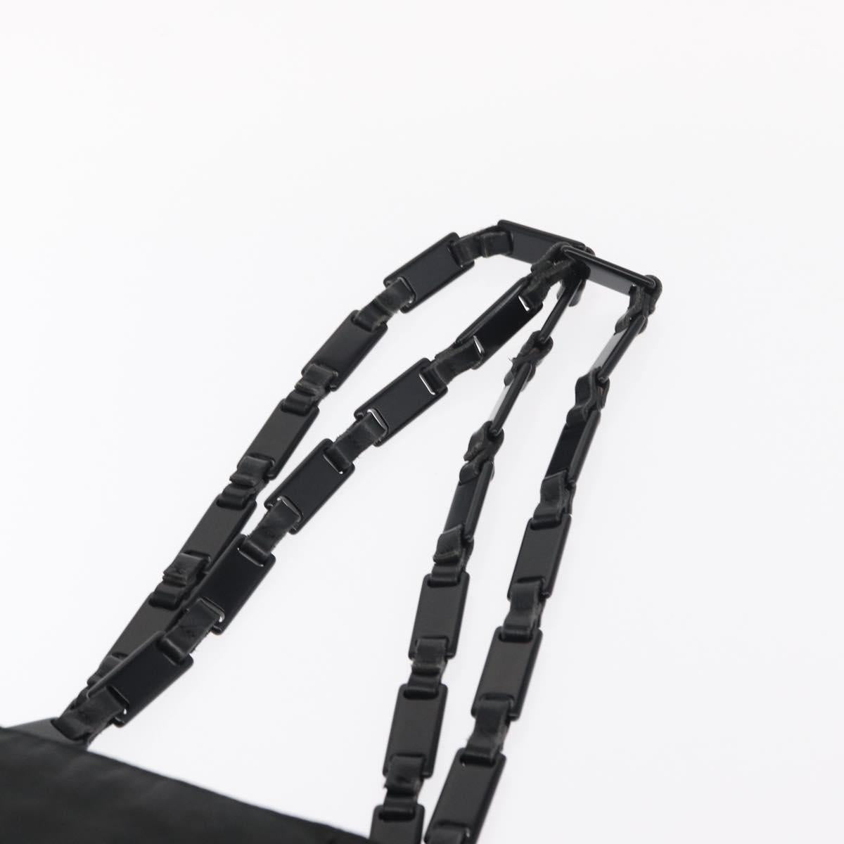 PRADA Tote Bag Nylon Black Auth 155194