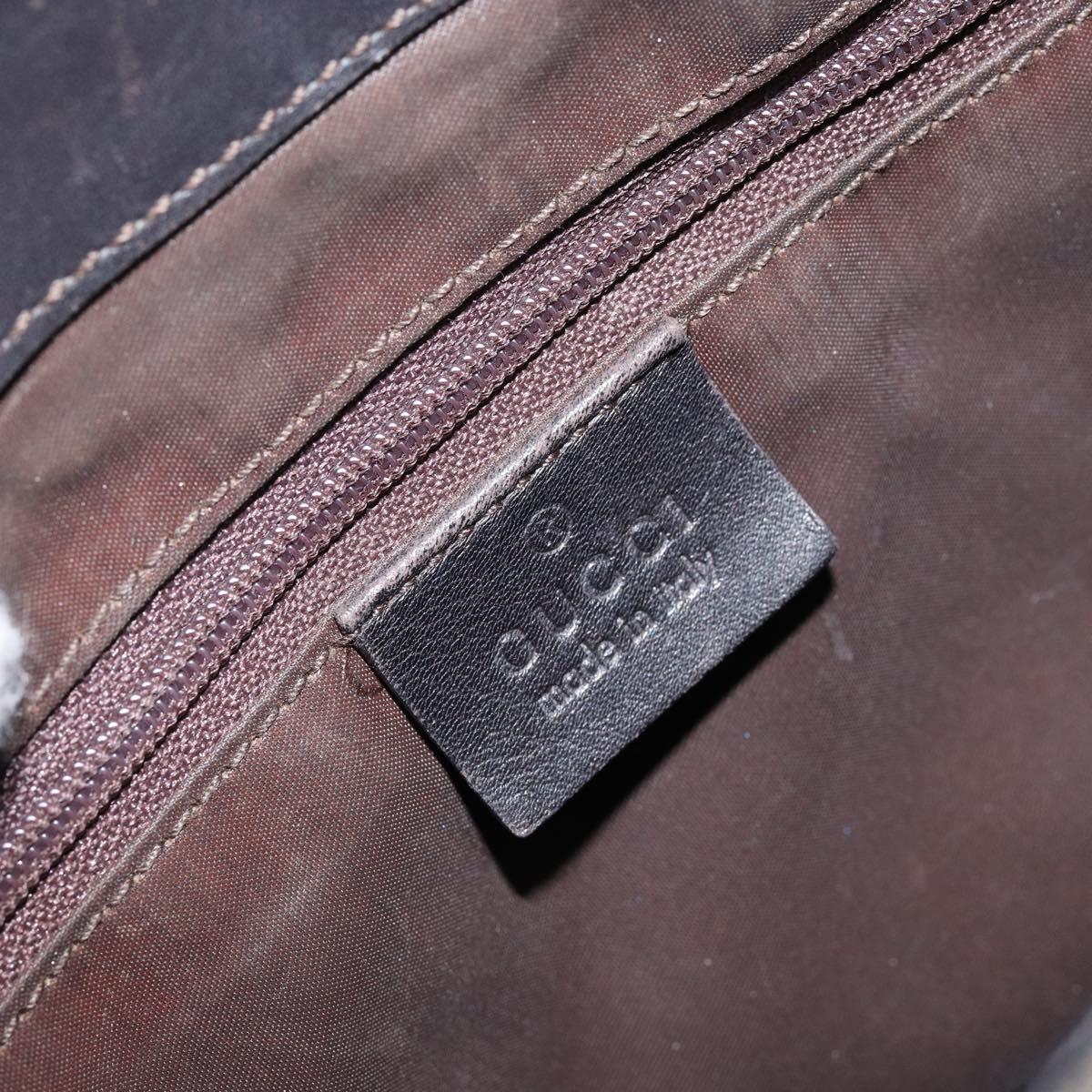 GUCCI Bamboo GG Canvas Hand Bag Beige 002 1061 Auth 155200