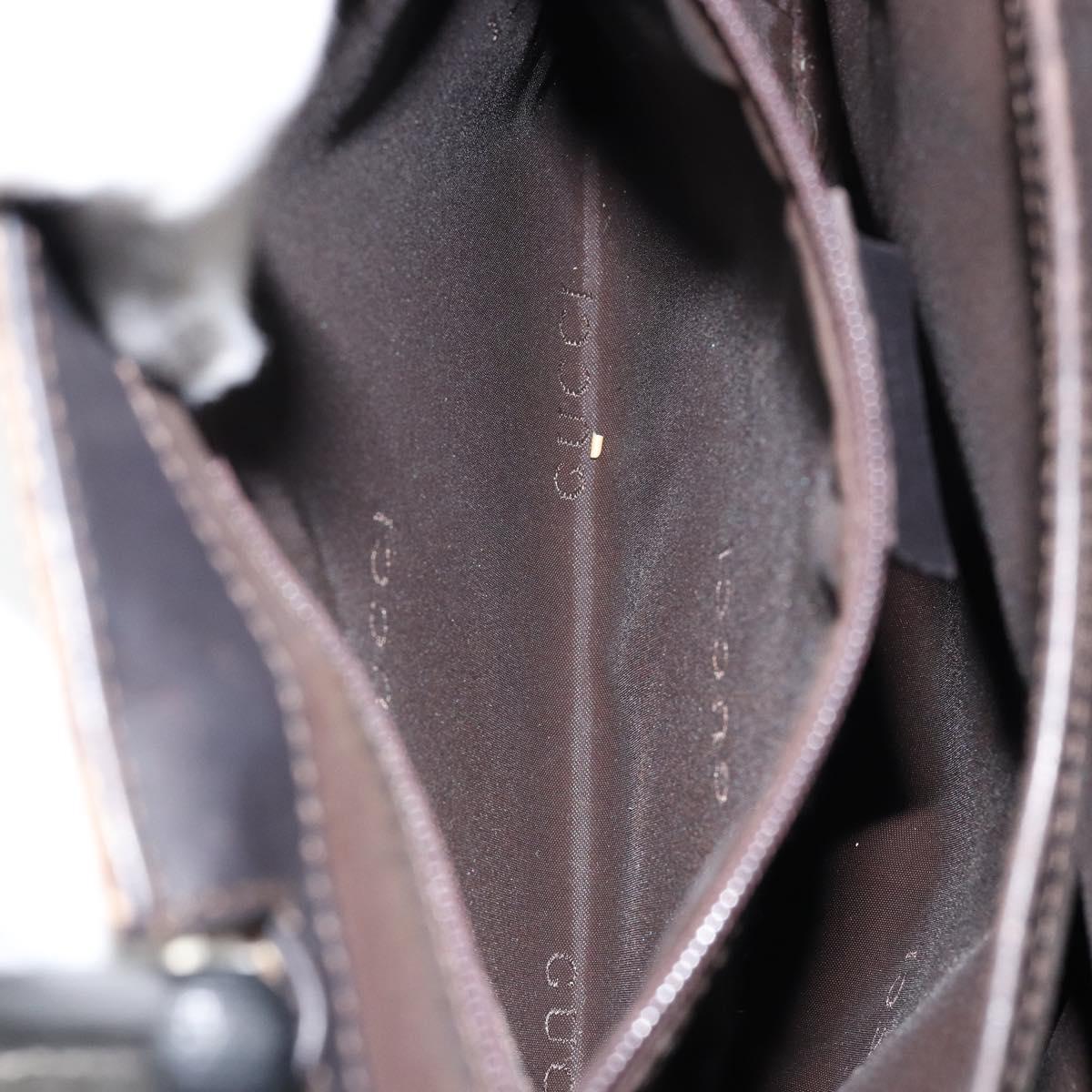 GUCCI Bamboo GG Canvas Hand Bag Beige 002 1061 Auth 155200