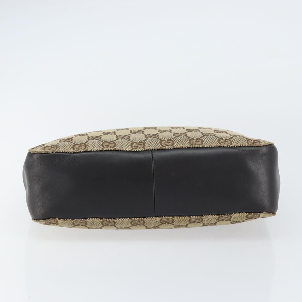 GUCCI Bamboo GG Canvas Hand Bag Beige 002 1061 Auth 155200