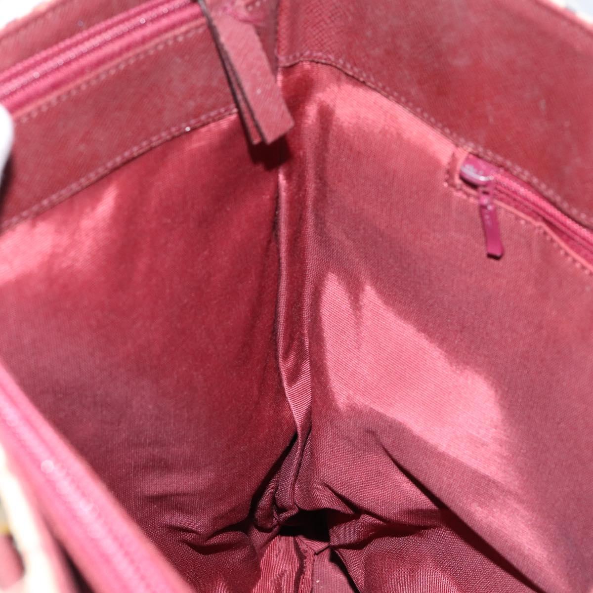 BURBERRY Nova Check Tote Bag Canvas Beige Gold Auth 155202