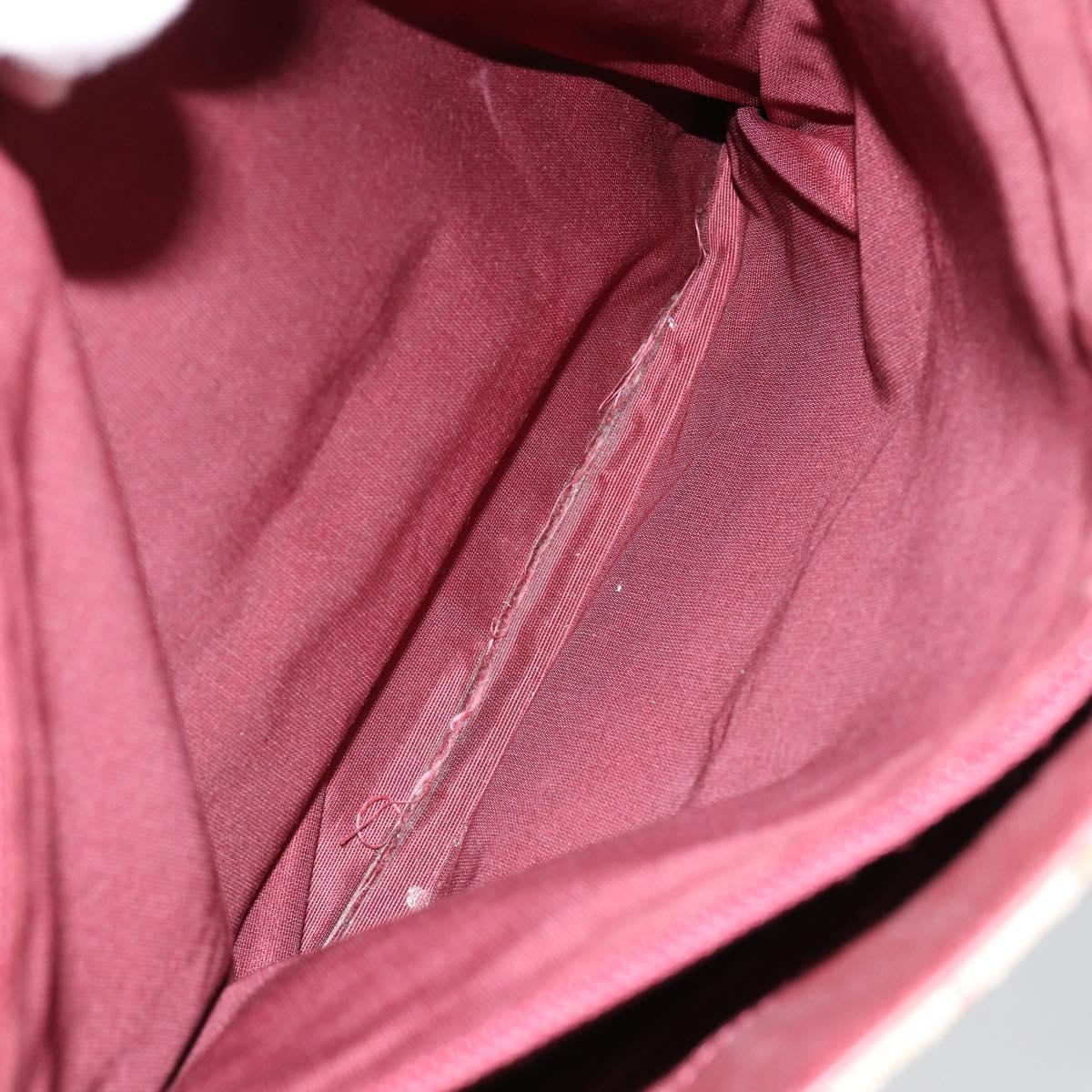 BURBERRY Nova Check Tote Bag Canvas Beige Gold Auth 155202