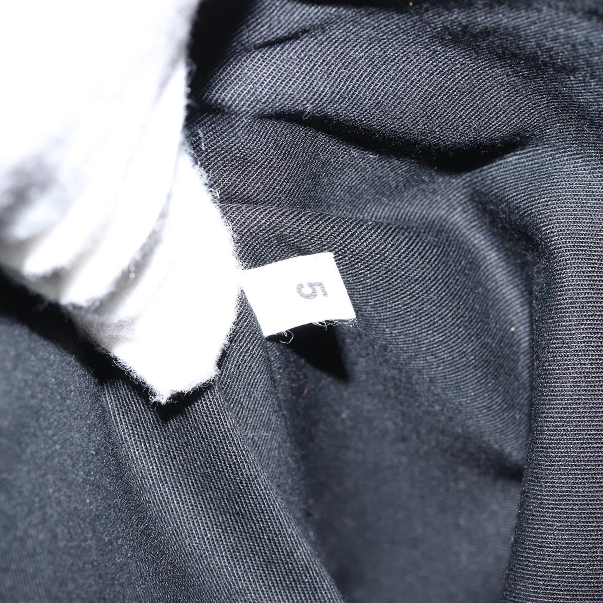 PRADA Tote Bag Leather Black Silver Auth 155205