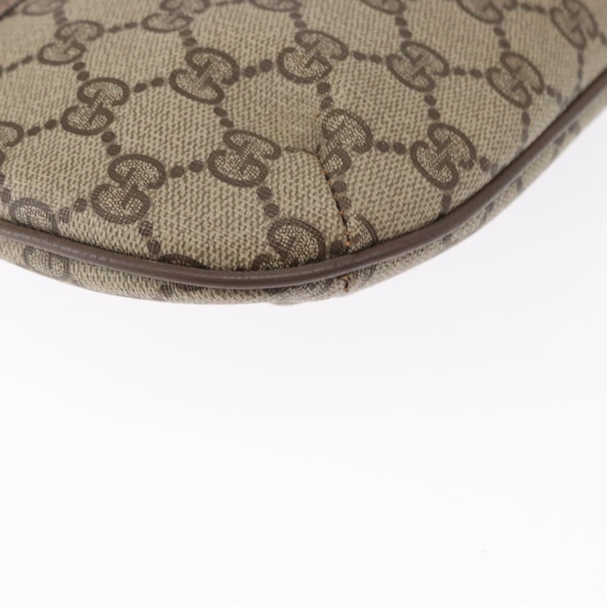 GUCCI GG Supreme Shoulder Bag PVC Beige 904 02 020 Auth 155207