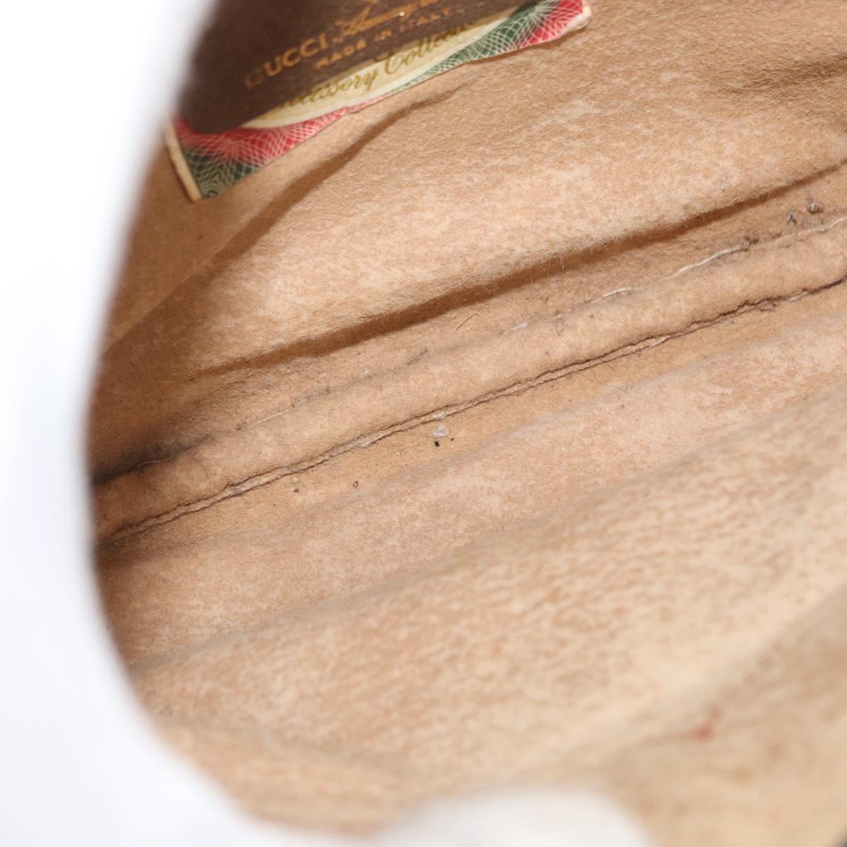 GUCCI GG Supreme Shoulder Bag PVC Beige 904 02 020 Auth 155207