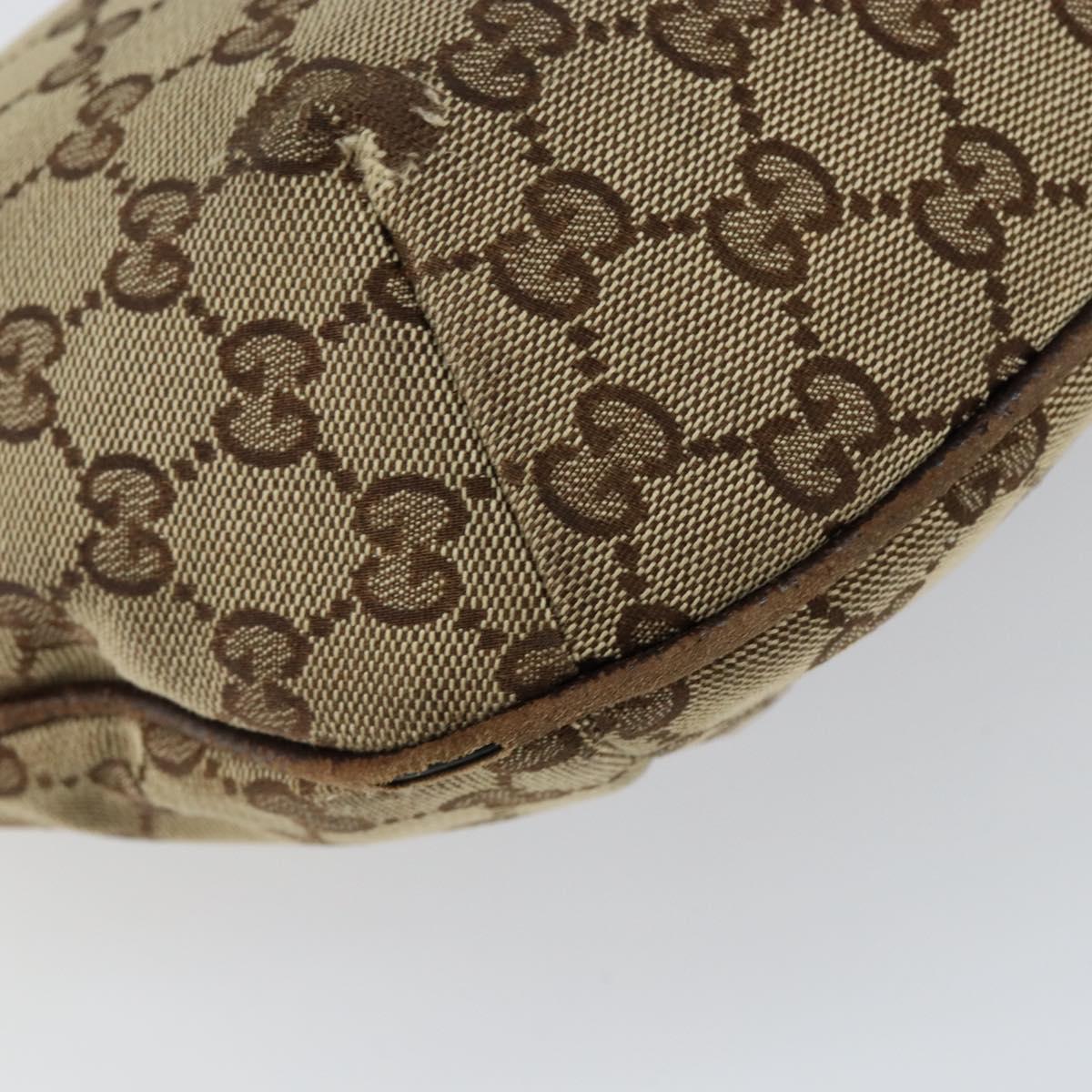 GUCCI GG Canvas Web Sherry Line Shoulder Bag Beige Red Green 181092 Auth 155208