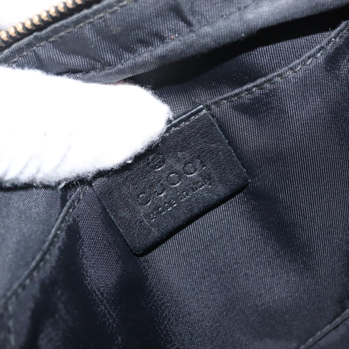 GUCCI Guccissima Waist bag Nylon Black 162417 Auth 155211