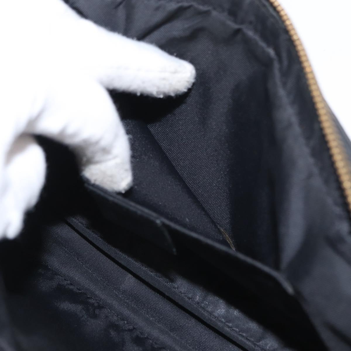 GUCCI Guccissima Waist bag Nylon Black 162417 Auth 155211