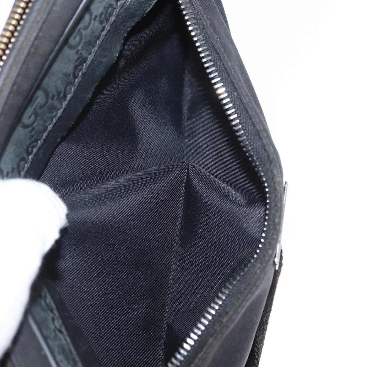 GUCCI Guccissima Waist bag Nylon Black 162417 Auth 155211