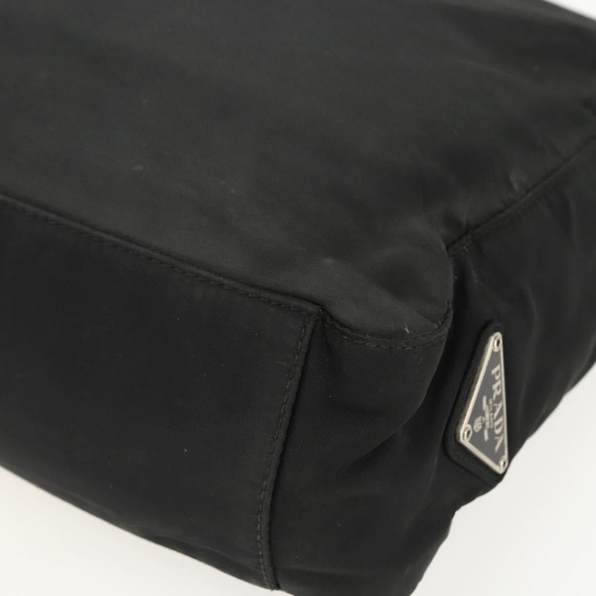 PRADA Tote Bag Nylon Black Auth 155212