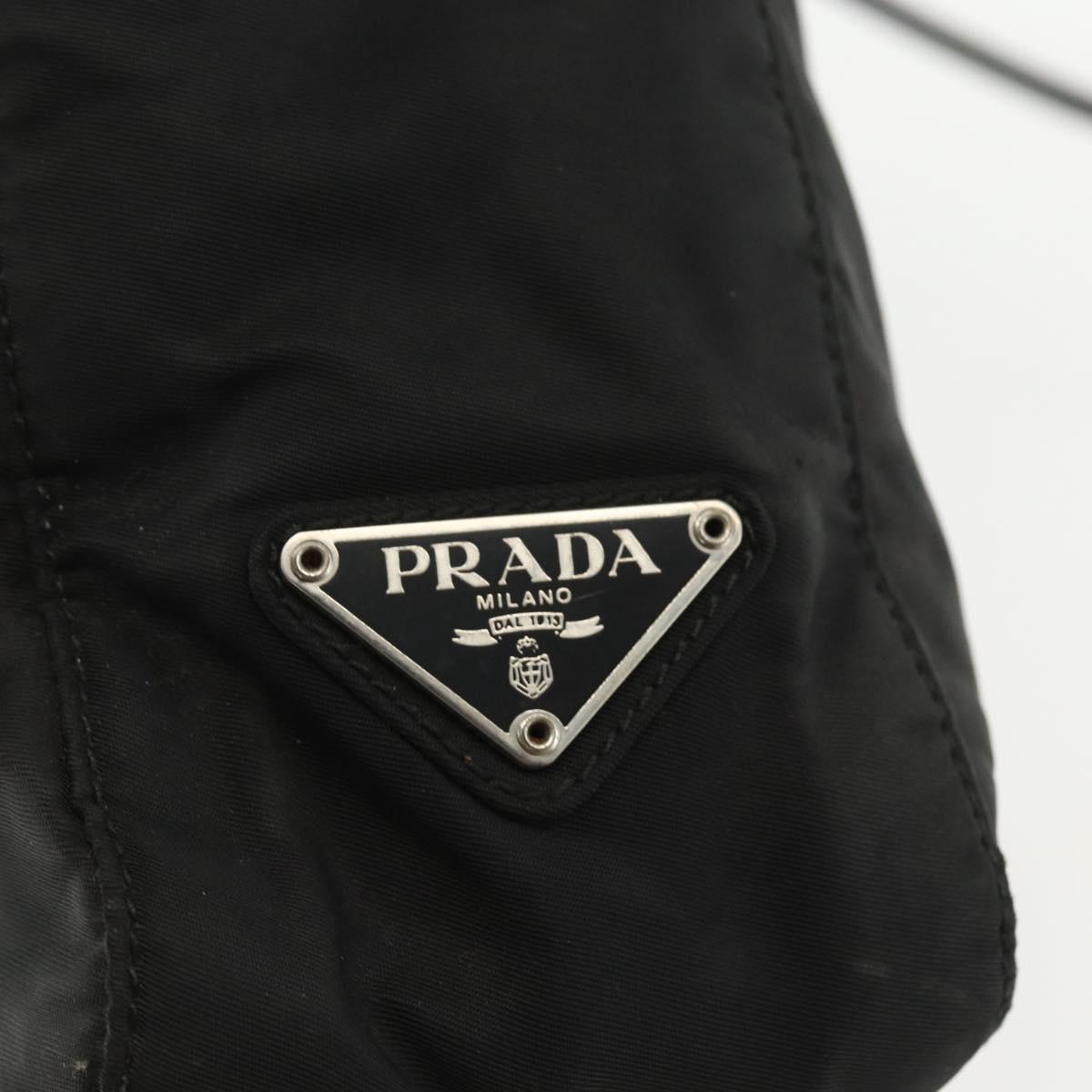 PRADA Tote Bag Nylon Black Auth 155212