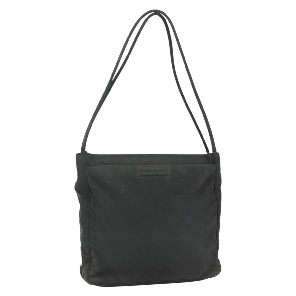 PRADA Tote Bag Nylon Black Auth 155212