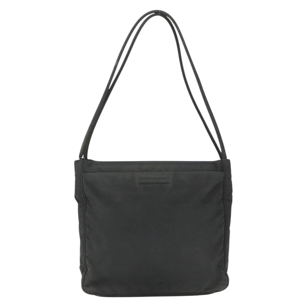 PRADA Tote Bag Nylon Black Auth 155212