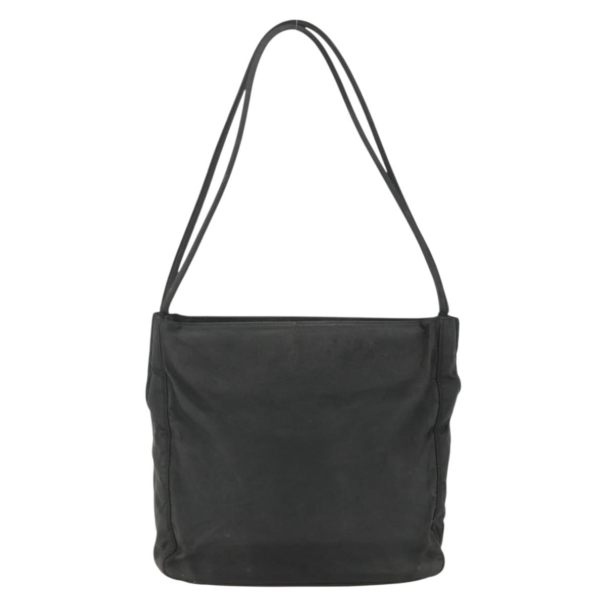 PRADA Tote Bag Nylon Black Auth 155212