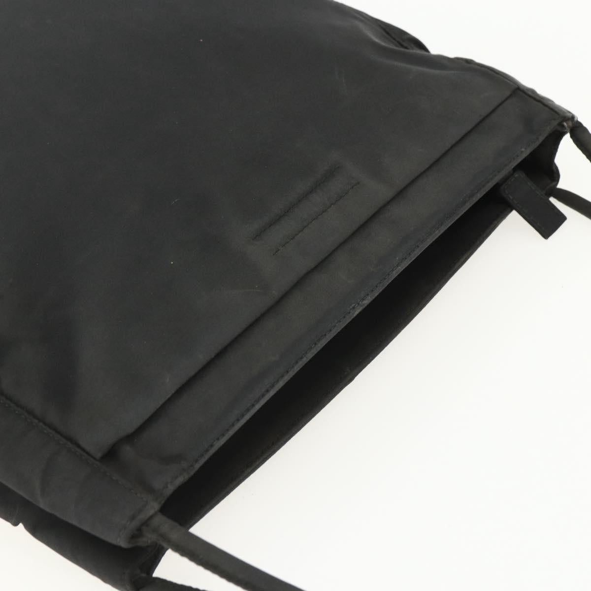 PRADA Tote Bag Nylon Black Auth 155212
