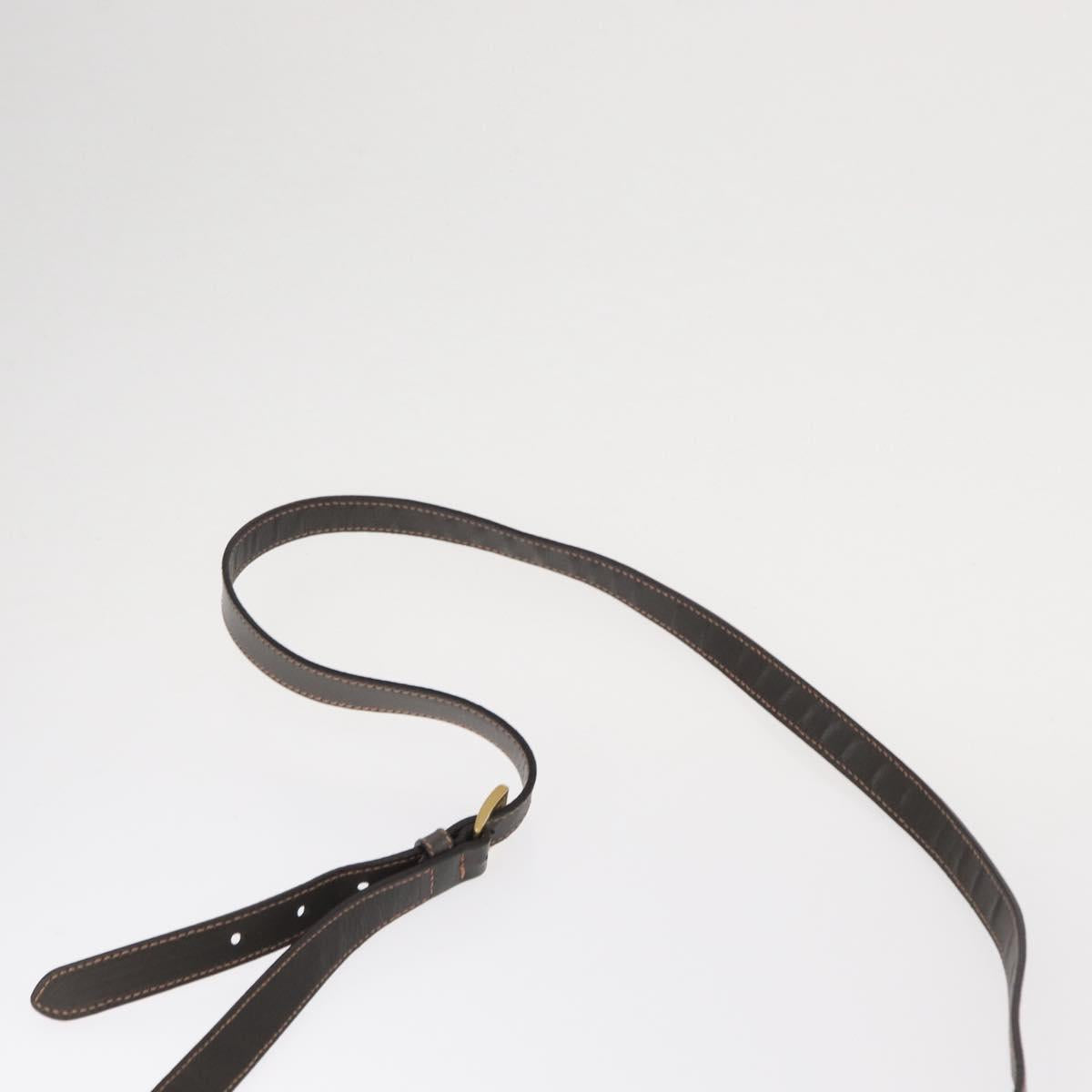 PRADA Shoulder Bag Nylon Green Gold Auth 155214