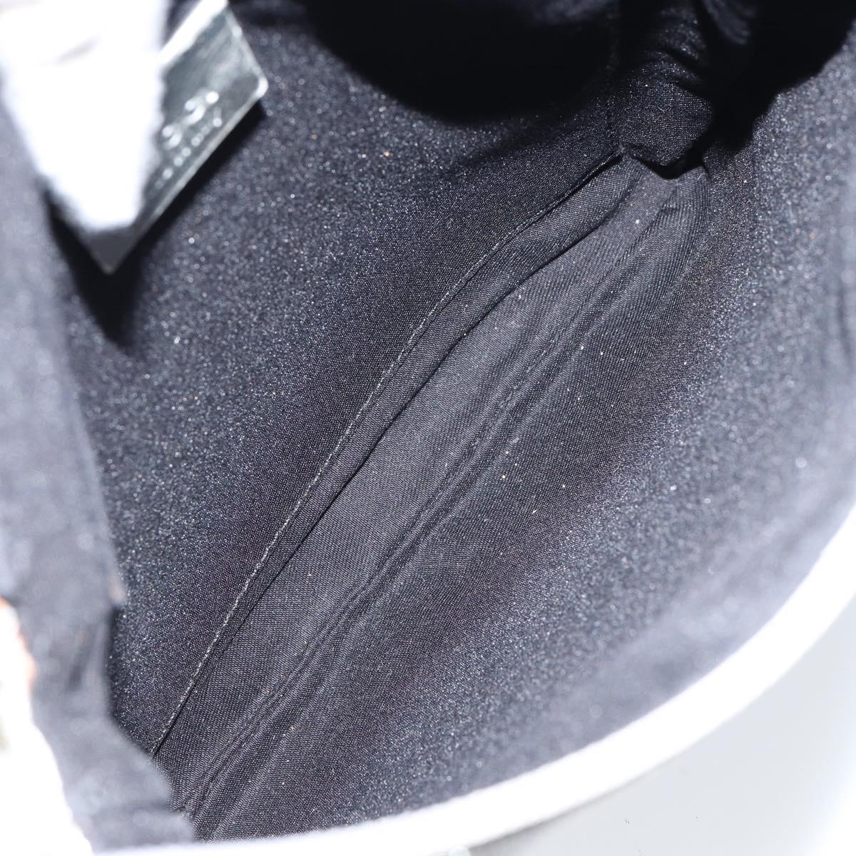 GUCCI GG Canvas Shoulder Bag Silver 147671 Auth 155220