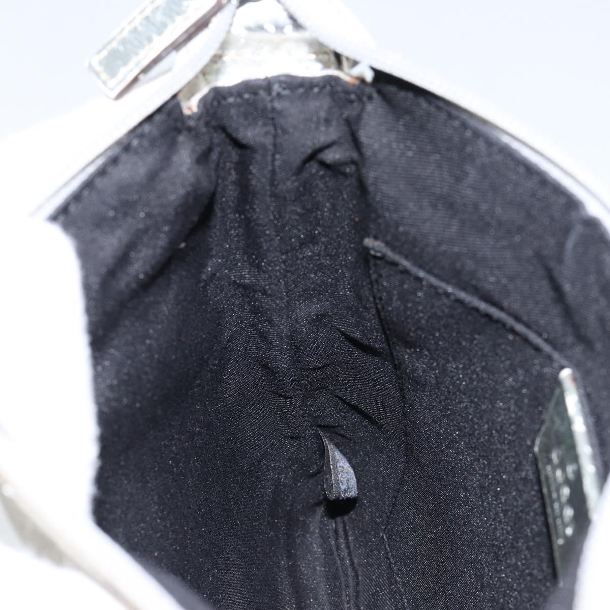 GUCCI GG Canvas Shoulder Bag Silver 147671 Auth 155220