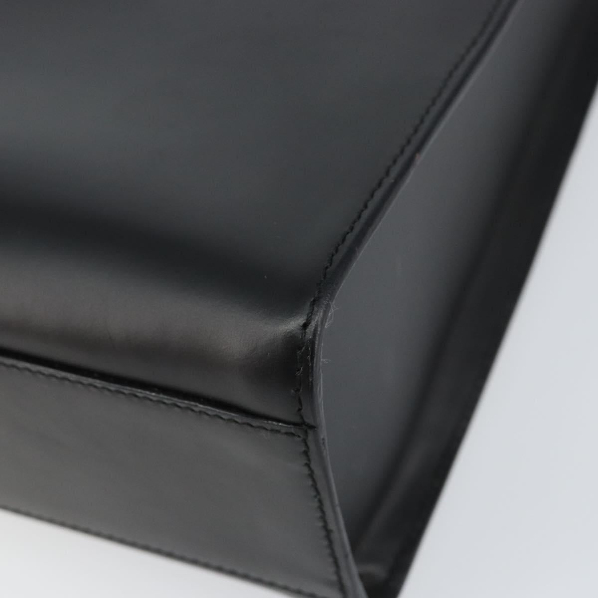 GUCCI Interlocking Hand Bag Leather Black 001 3066 Auth 155223