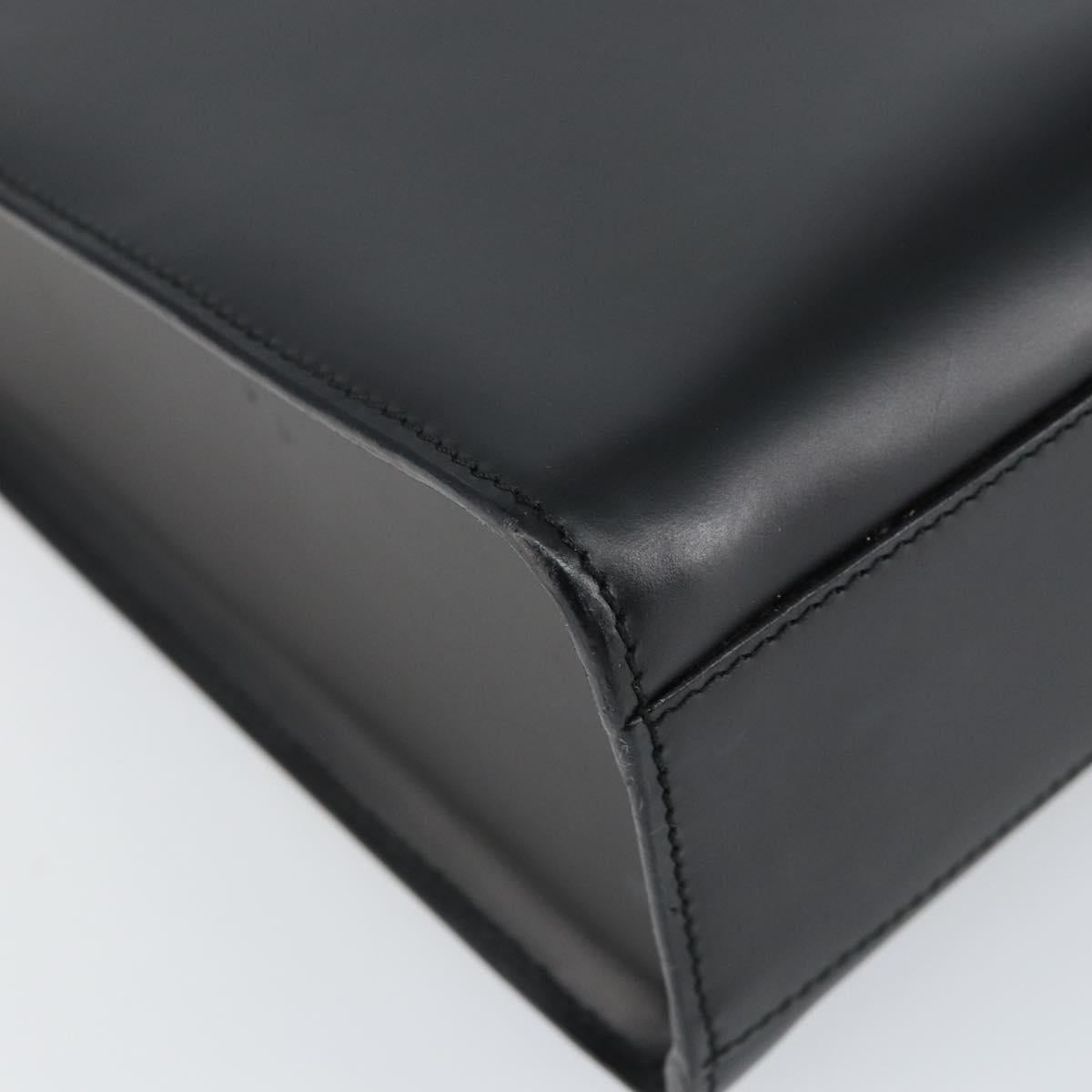 GUCCI Interlocking Hand Bag Leather Black 001 3066 Auth 155223