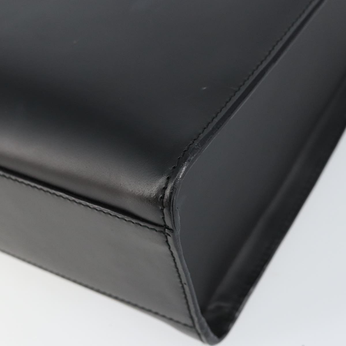 GUCCI Interlocking Hand Bag Leather Black 001 3066 Auth 155223