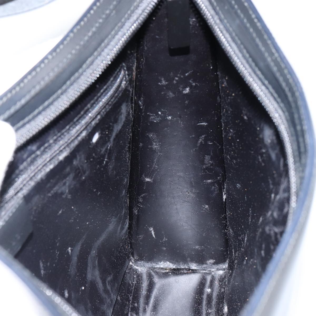 GUCCI Interlocking Hand Bag Leather Black 001 3066 Auth 155223