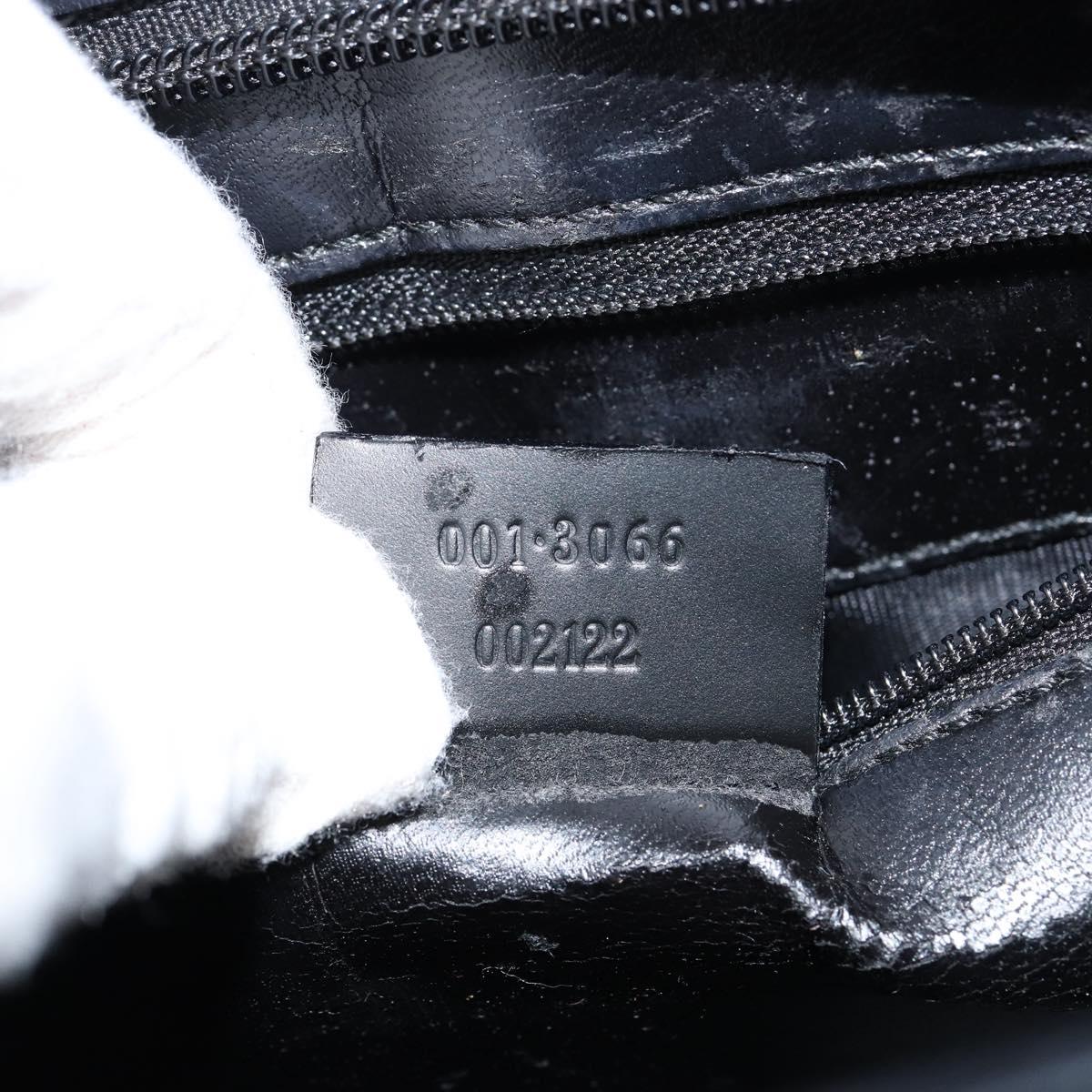 GUCCI Interlocking Hand Bag Leather Black 001 3066 Auth 155223