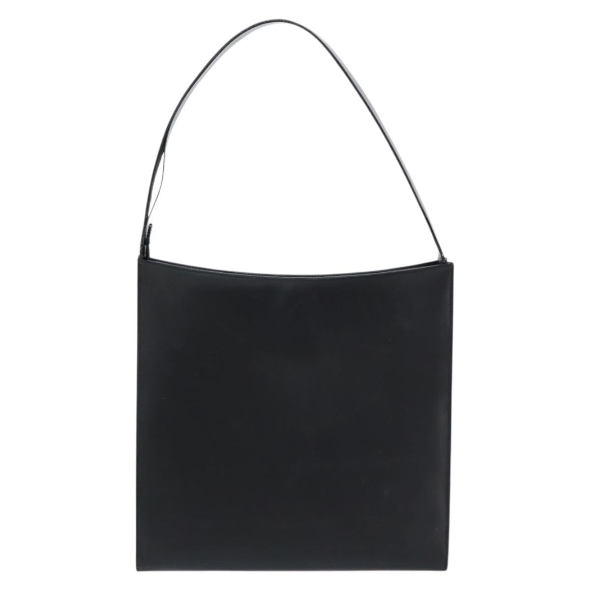 GUCCI Interlocking Hand Bag Leather Black 001 3066 Auth 155223