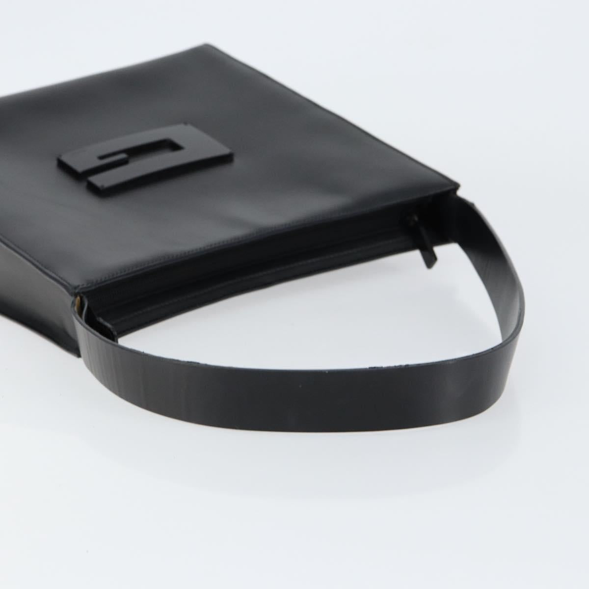 GUCCI Interlocking Hand Bag Leather Black 001 3066 Auth 155223