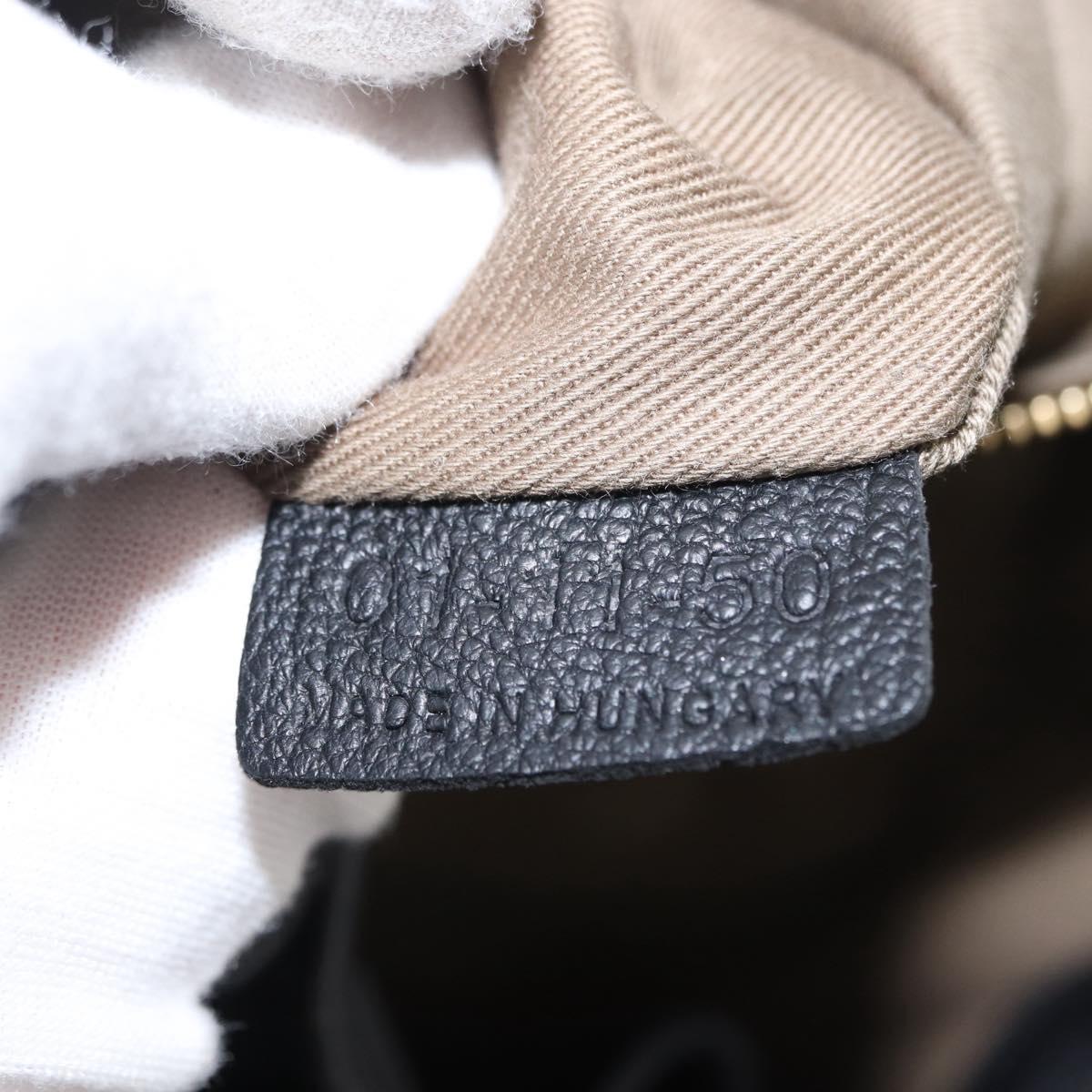 Chloe Elsie Hand Bag Leather 2way Black Gold Auth 155225