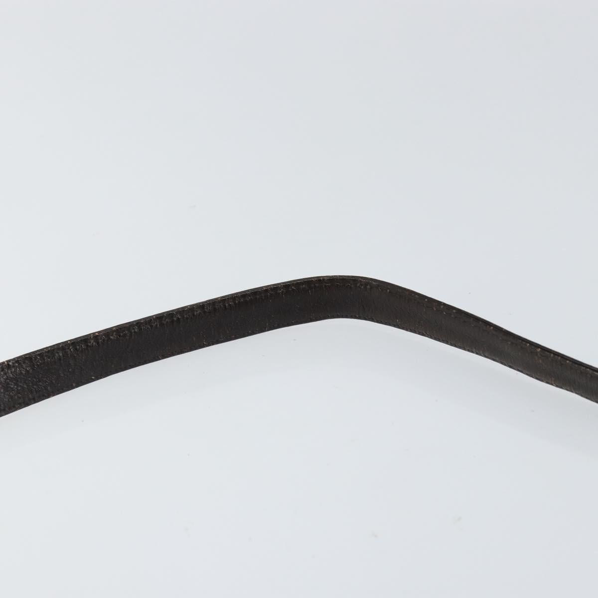 Christian Dior Trotter Canvas Shoulder Bag Beige Gold Auth 155229