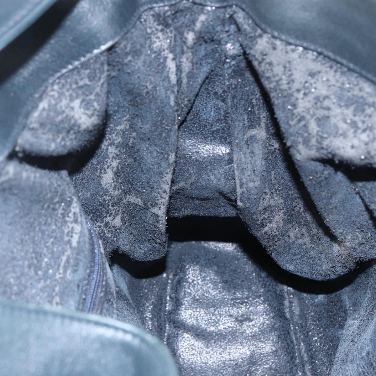 GUCCI Bamboo Hand Bag Leather 2way Black Gold 001 1014 1577 Auth 155231