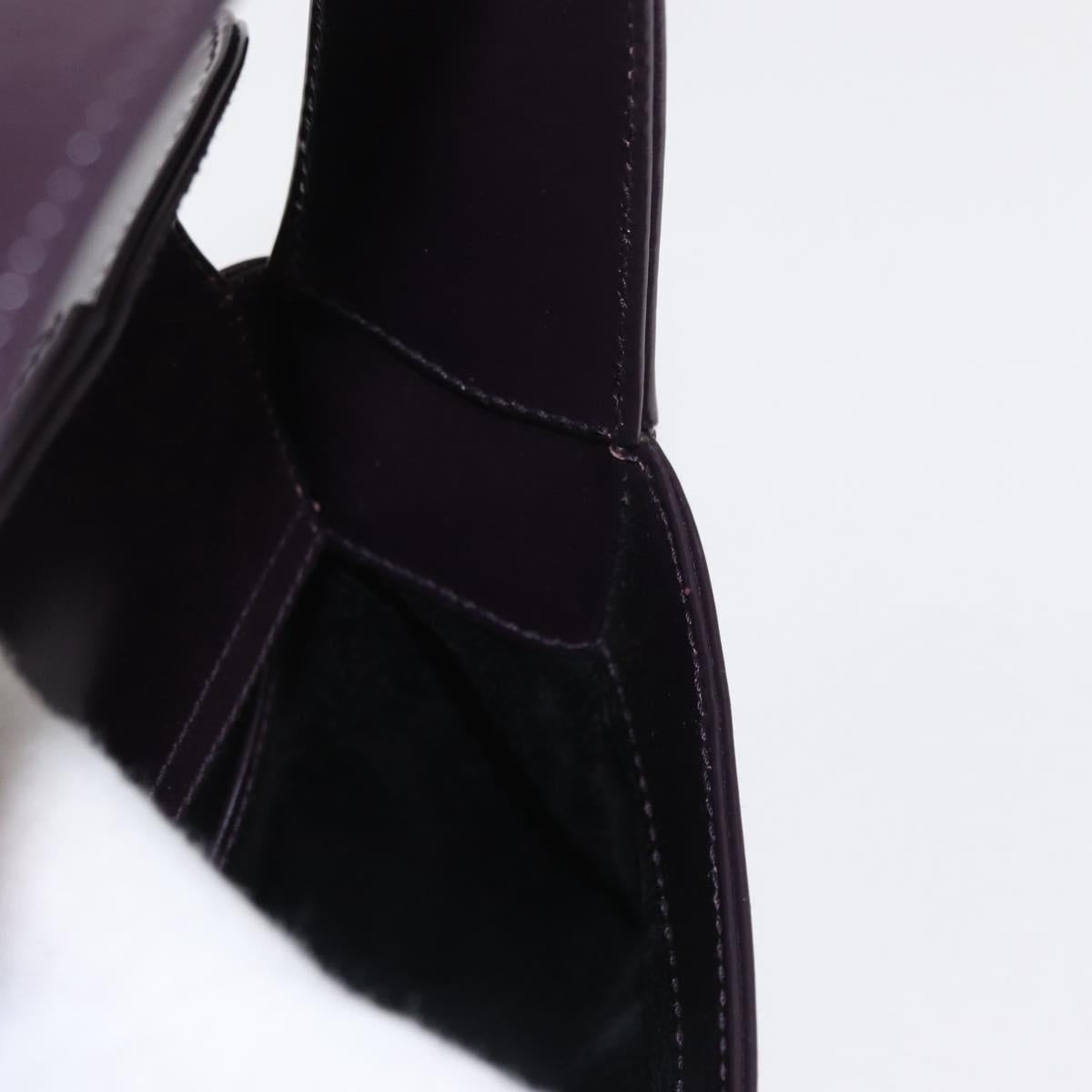 GUCCI Shoulder Bag Enamel Black 007 2023 0249 Auth 155233