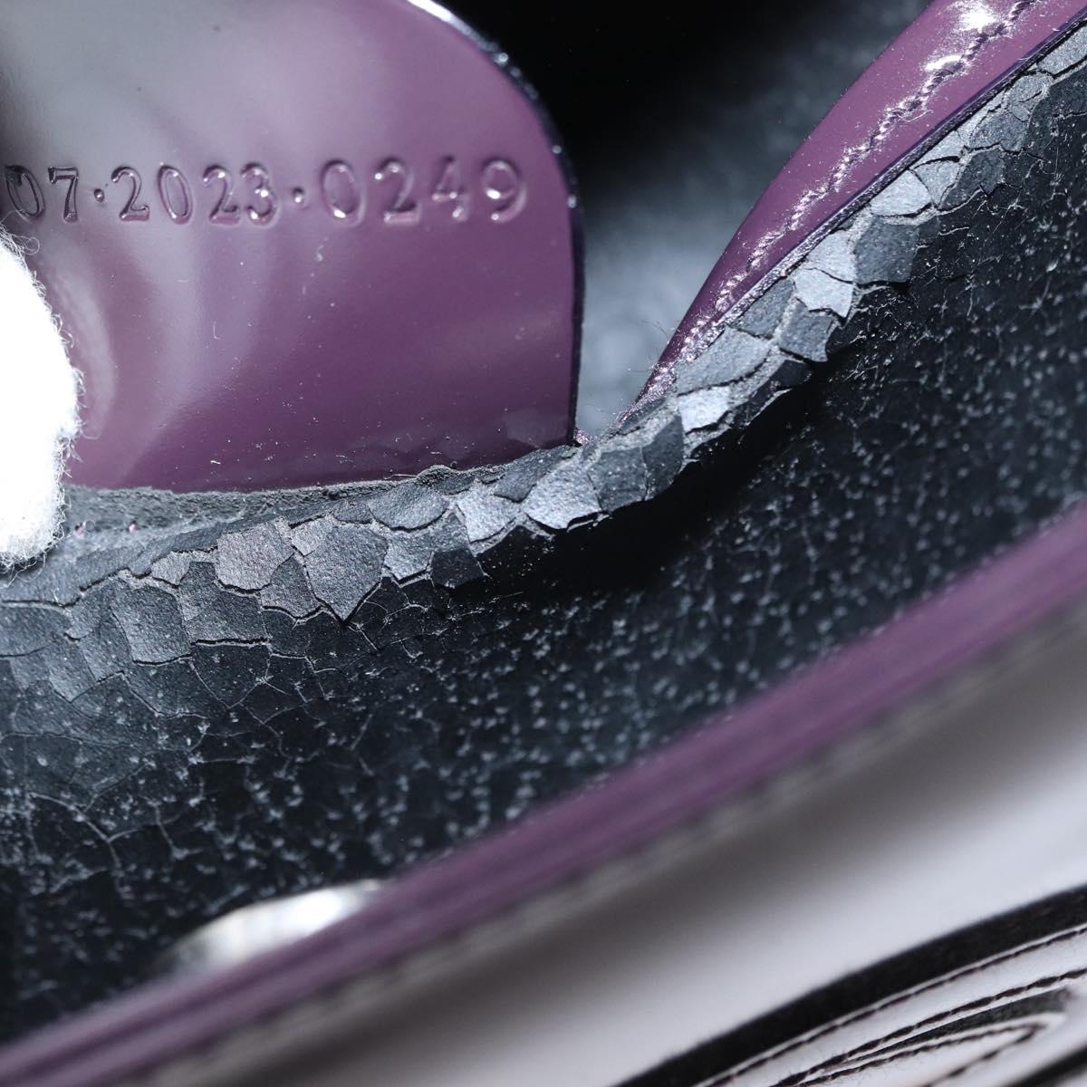 GUCCI Shoulder Bag Enamel Black 007 2023 0249 Auth 155233