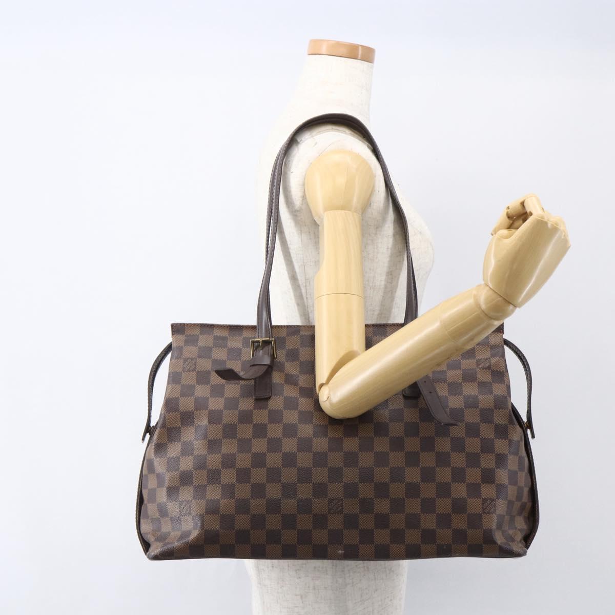 LOUIS VUITTON Damier Ebene Chelsea Tote Bag N51119 LV Auth 155238