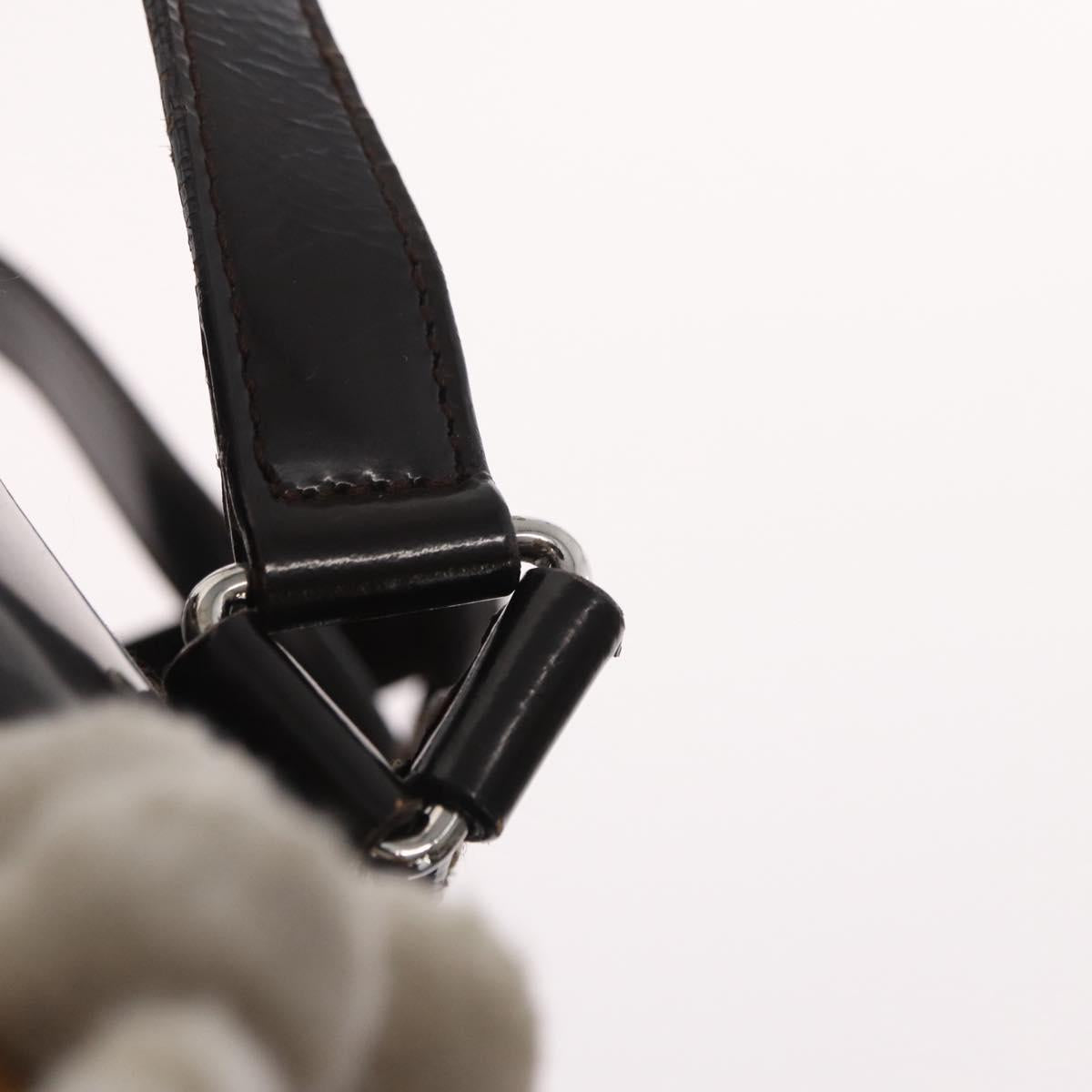 GUCCI Bamboo Mini Backpack Nylon Black Silver 003 1705 0030 Auth 155239