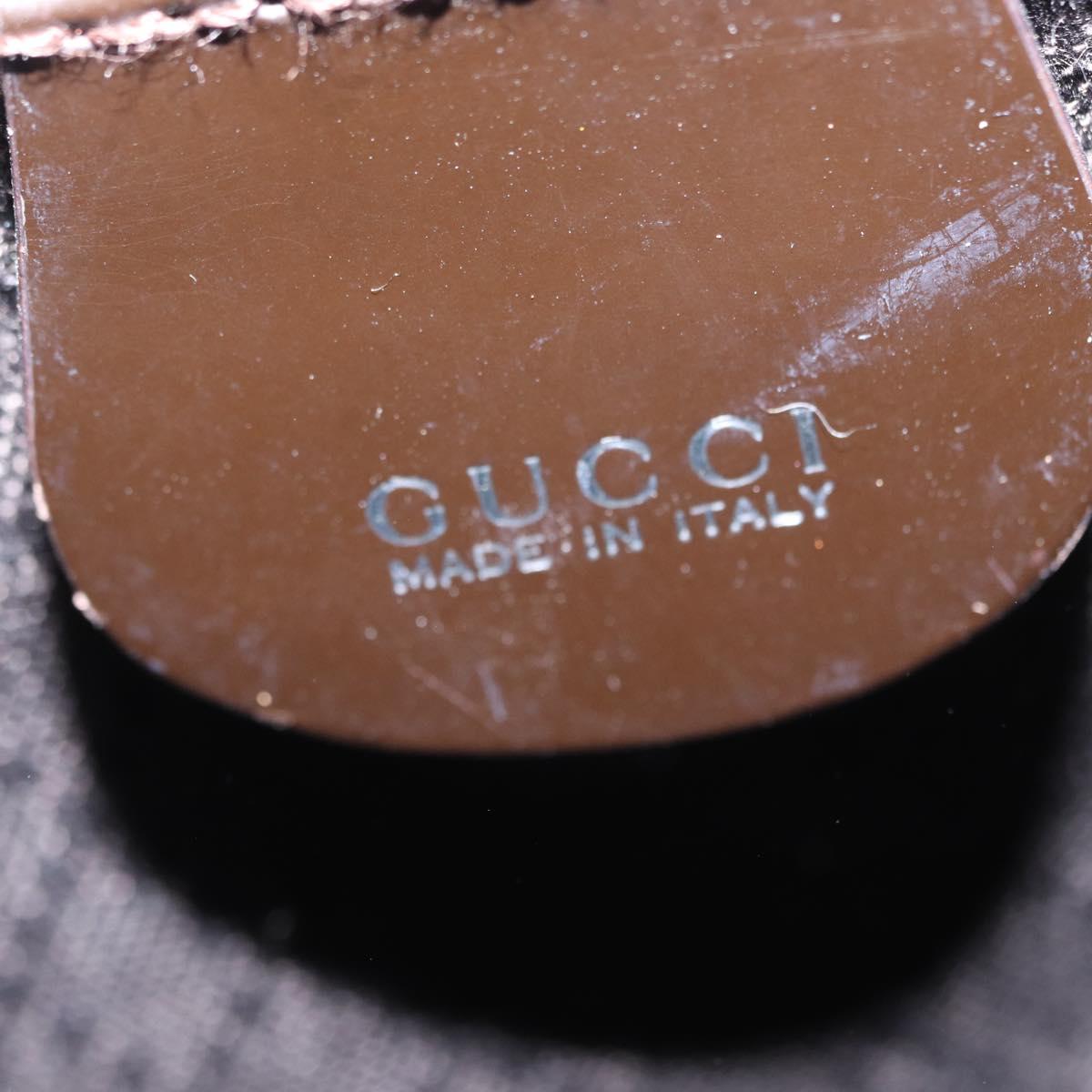 GUCCI Bamboo Mini Backpack Nylon Black Silver 003 1705 0030 Auth 155239