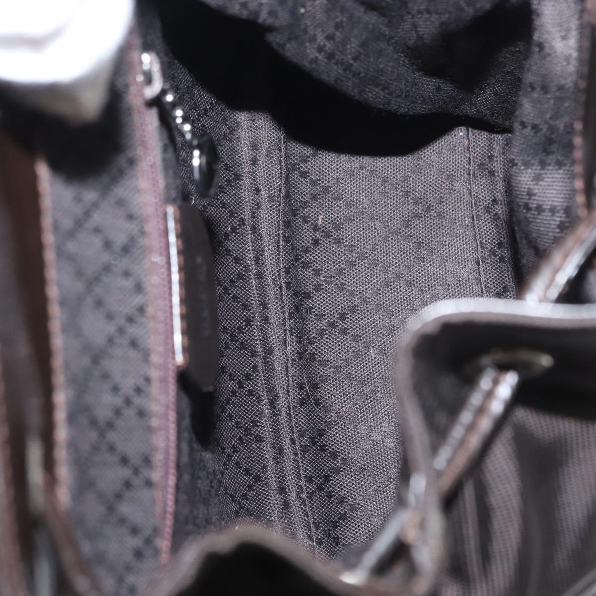 GUCCI Bamboo Mini Backpack Nylon Black Silver 003 1705 0030 Auth 155239